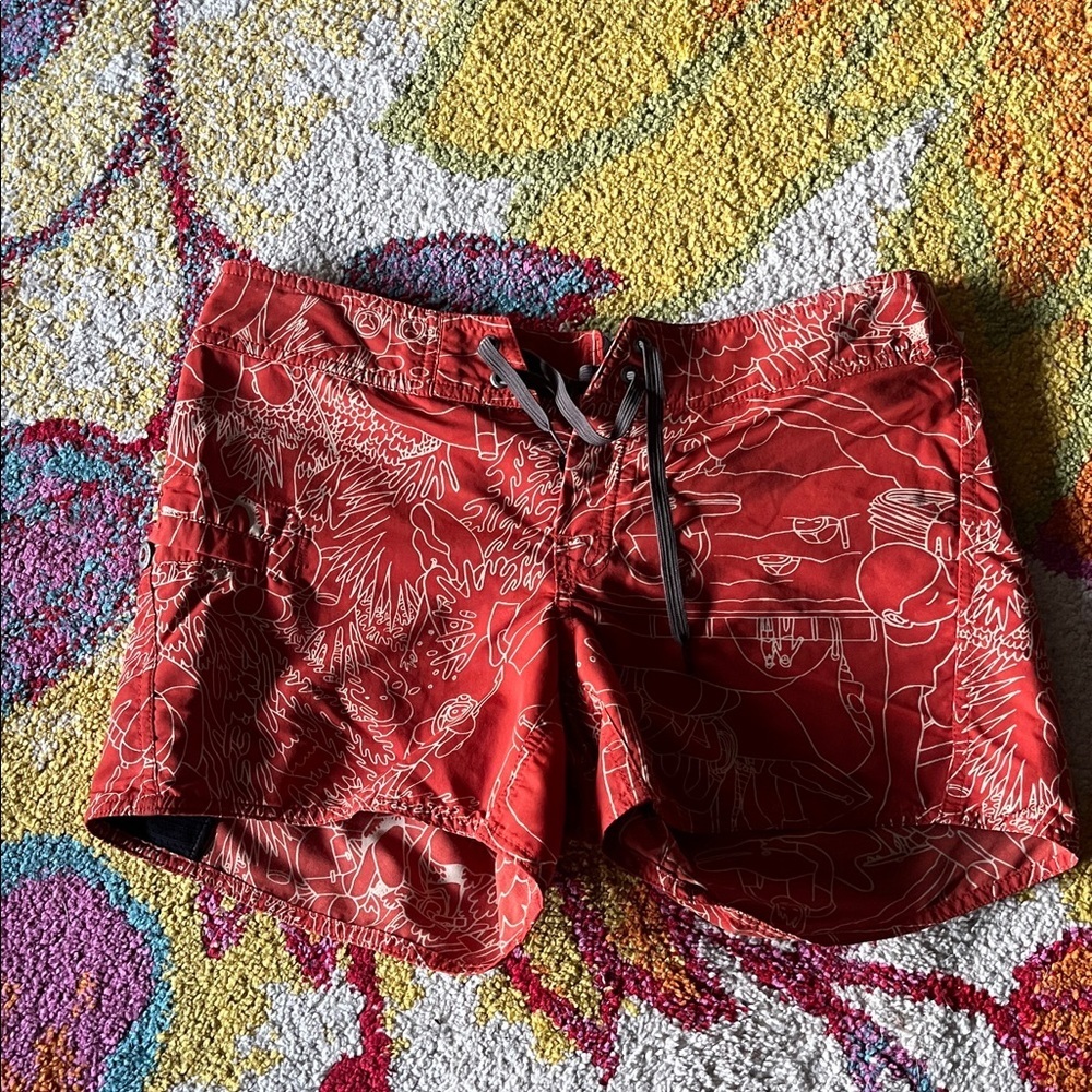 WOMENS SIZE 6 WATERGIRL BY PATAGONIA BOARD SHORTS SWIMMING SUMMER - Picture 2 of 5